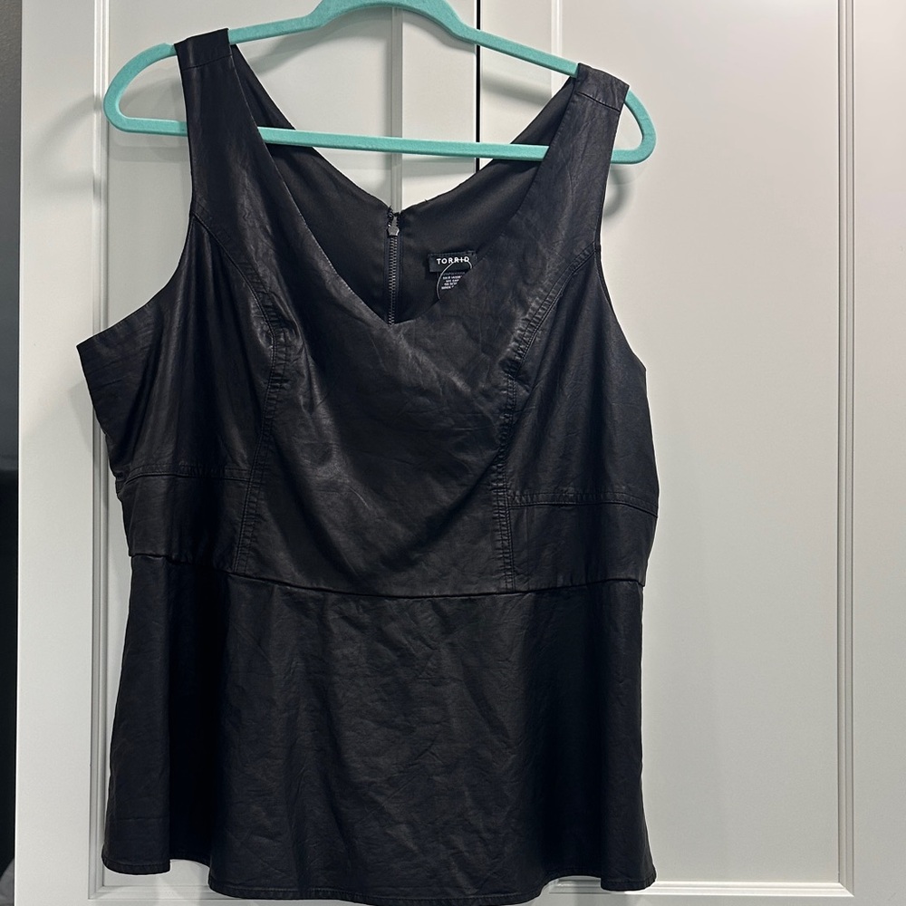 Torrid Black Sleeveless Blouse